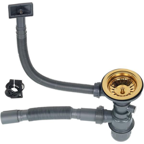 Мойка D7851HG-L MELANA ProfLine 3,0/200 ЗОЛОТО врезная прямоугольная левая D7851HG-L