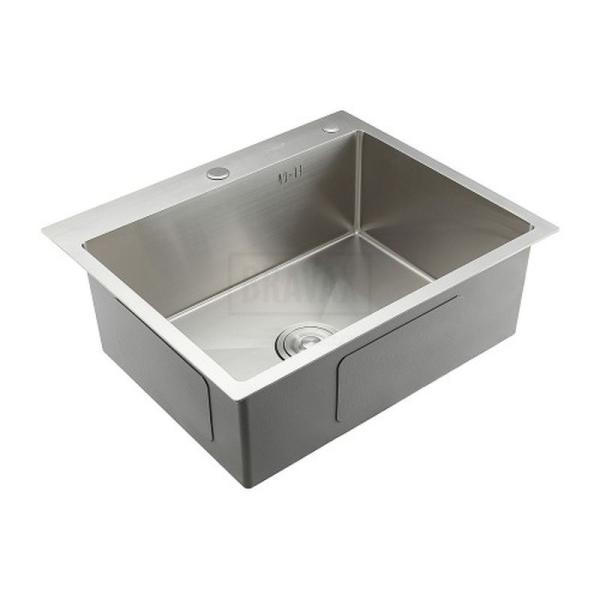 Кухонная мойка Gappo GS6050 600x500x215mm 0.8мм с коландером Сатин