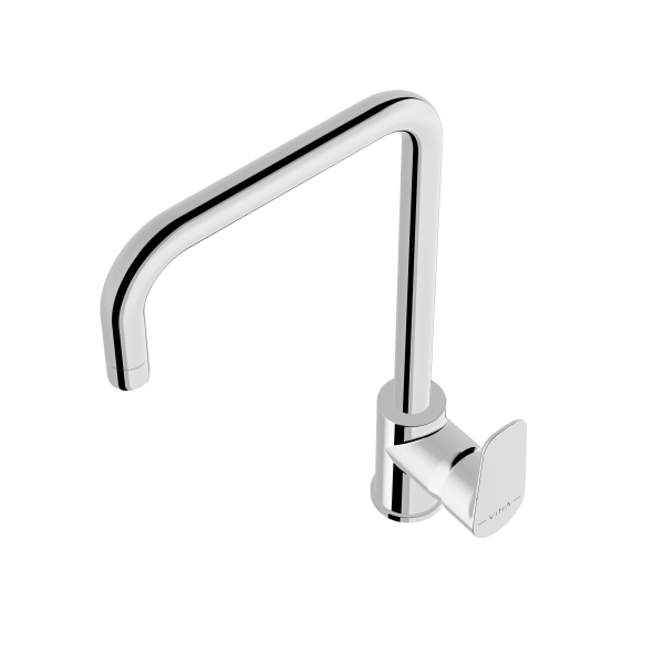 Смеситель VitrA Flow Soft  A43426EXP с поворотным изливом однорычажный хром латунь