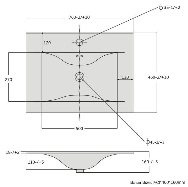 Раковина SANVIT r9075d накладная 77 см