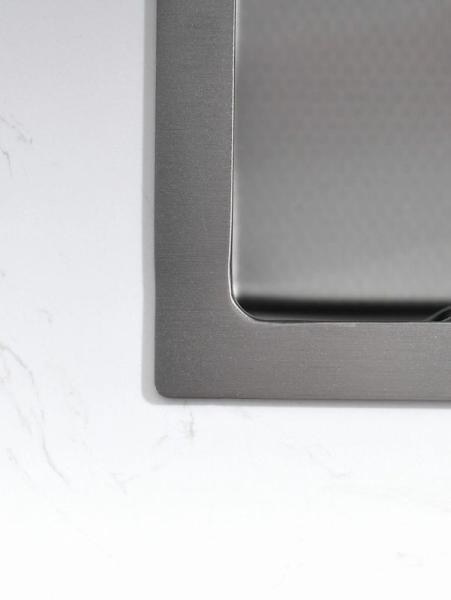 Мойка кухонная Esbano CASCADE-2 750х450х220 оружейная сталь PVD покрытие