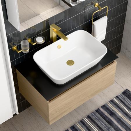 Смеситель VitrA Minimax Square  A4372425EXP однорычажный брашированное золото латунь
