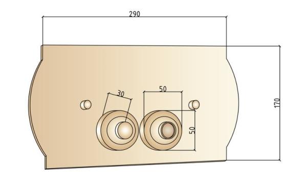 Кнопка для инсталляции Boheme Medici 651 бронза