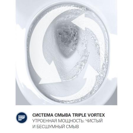 Унитаз Grohe Bau Ceramic 39351000 безободковый подвесной с сиденьем SoftClose