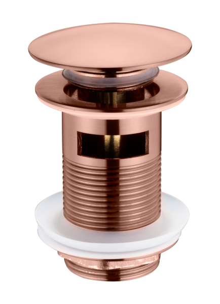 Слив для раковины Boheme автомат(клик-клак) COPPER BRUSHED c переливом 612/2-CB