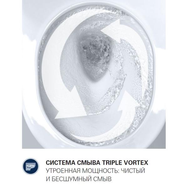 Унитаз Grohe Bau Ceramic 39351000 безободковый подвесной с сиденьем SoftClose