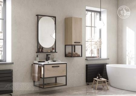 Тумба под раковину AQUATON Лофт Фабрик 65 дуб эндгрейн 1A242301LTDU0