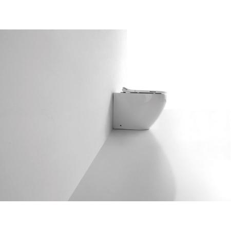 Унитаз CeramaLux NS-3176 56 см приставной безободковый микролифт