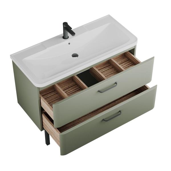 Тумба Veneciana TIBR 100 под умывальник Atlantica 100 олива