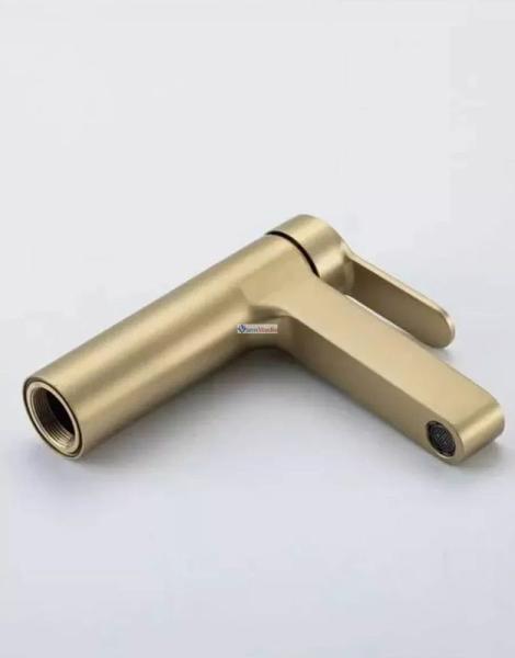 Смеситель для раковины Gappo G1099-33 сатин золотой