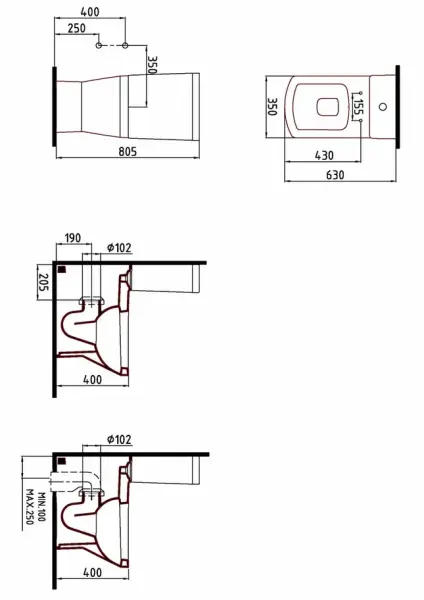 Унитаз Bien NEPTUN напольный сиденье микролифт NPKD06301VP0W5SZ0