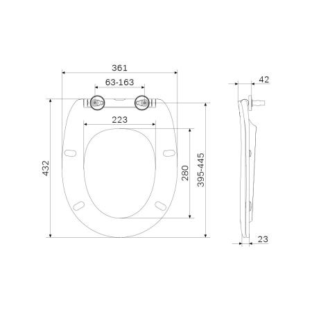 Сиденье для унитаза AM.PM Sense C747855WH микролифт белый