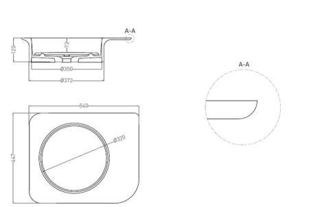 Раковина Salini NINFEA 01 S-Stone матовая 54x45 110521M напольная