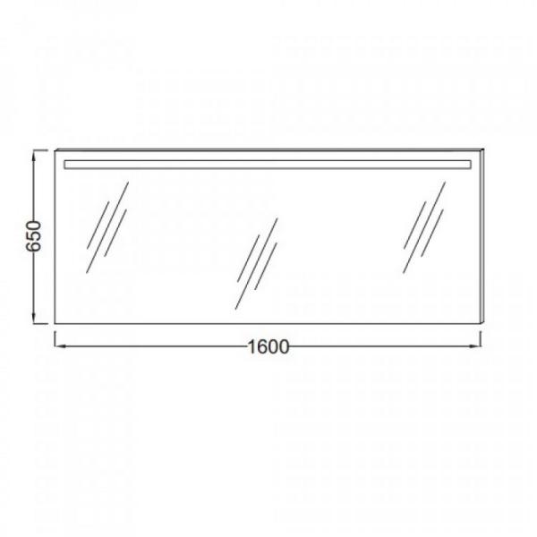 Зеркало Jacob Delafon EB1422-NF 160 см с подсветкой