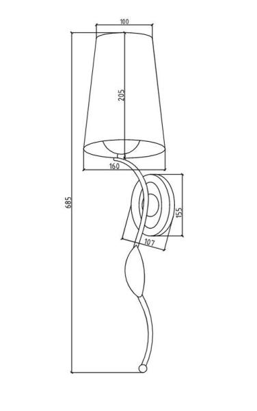Бра Boheme 757 покрытие хром