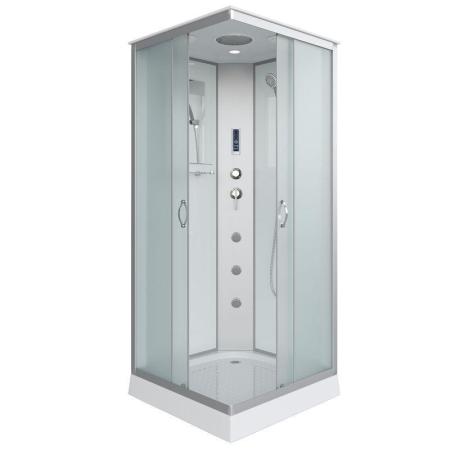 Душевая кабина Niagara NG-1101-14F 900х900х2150 низкий поддон 13см стекло матовое с полкой