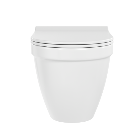 Инсталляция с унитазом VitrA S50 9003B003-7203 комплект 4 в 1 с сиденьем микролифт безободковый цвет клавиши глянцевый белый