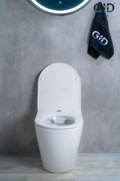 Унитаз Gid TRS-269 56 см приставной безободковый микролифт белый