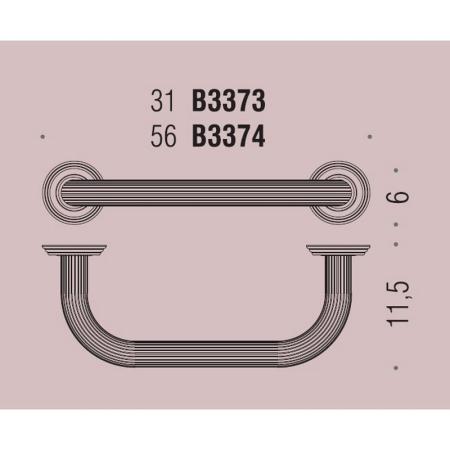 Поручень для ванны Colombo Hermitage В3373 хром