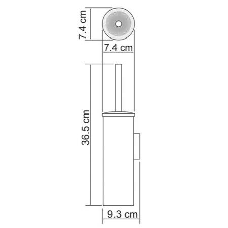 Ершикик туалетный WasserKraft K-1057 подвесной хром