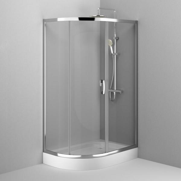 Душевой уголок 120x80 см, без поддона AM.PM Like W83G-302U120CT стекло прозрачное, профиль глянцевый хром