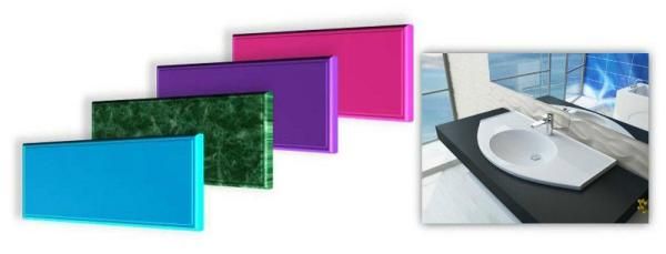 Столешница Эстет в ванную комнату цвет. 1м.кв.