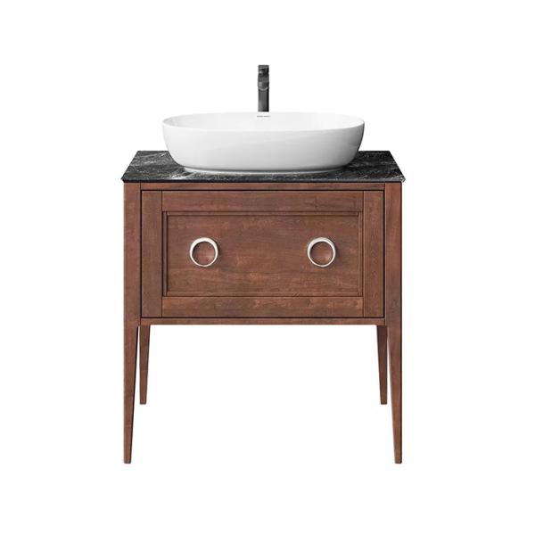 Kerama Marazzi Plaza Classic Тумба напольная 80см, 1+1 ящик, цвет: орех матовый