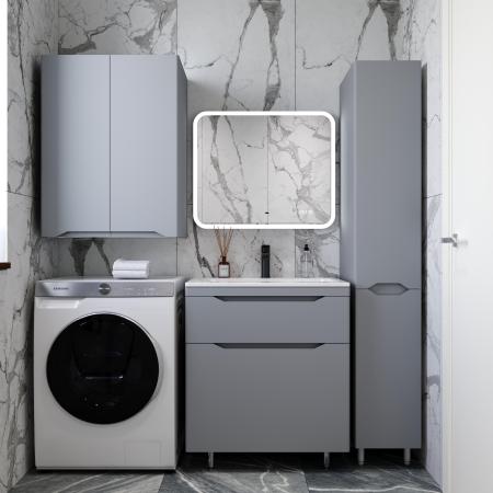 Тумба напольная Style Line Марелла 70 (2 ящ.) Люкс антискрейтч серый, PLUS