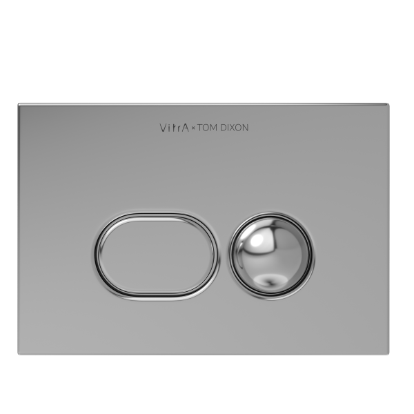 Кнопка смыва для инсталляции VitrA Liquid  740-2180 хром двойный смыв