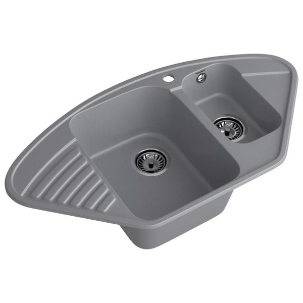 Кухонная мойка GranFest QUARZ 14, темно-серый