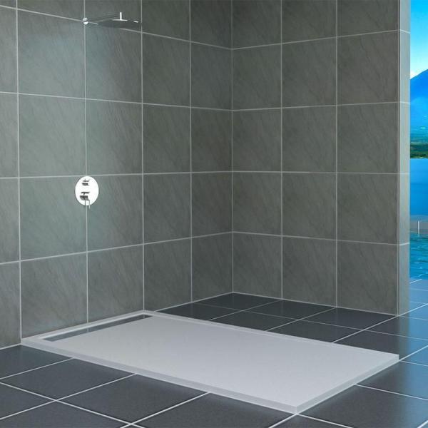 Душевой поддон прямоугольный RGW 103949-W 900x1000 14202910-01 литьевой мрамор