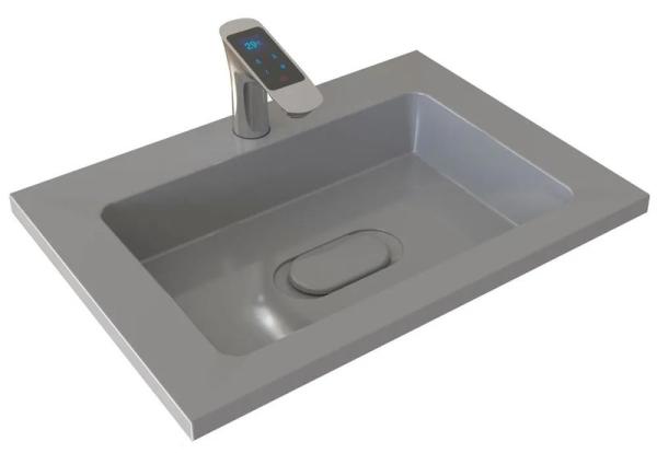 Раковина для ванной Uperwood Modul 65 см, серая глянцевая