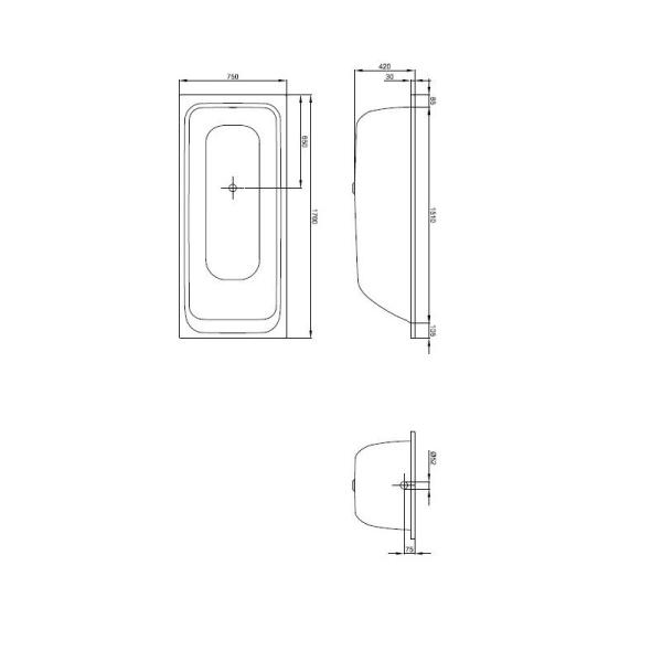 Ванна BetteSelect 3412-000 170х75 стальная