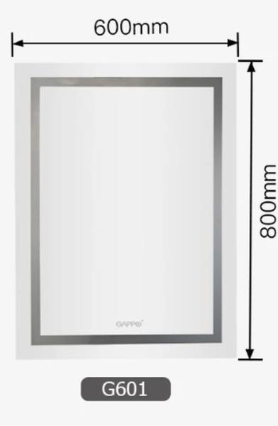 Зеркало Gappo с подсветкой G601 600*800
