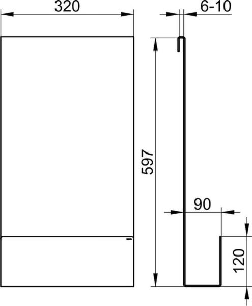 Полочка для душа Keuco DUSCHABLAGEN белый подвесная 24951510000