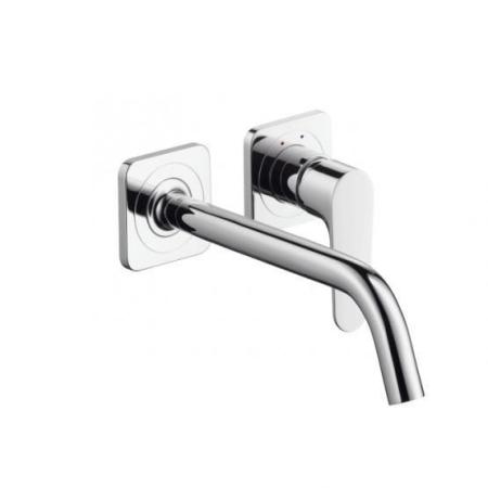 Axor Citterio M 34116000 Смеситель для раковины однорычажный с розетками и изливом 227 мм настенный монтаж для 13622180