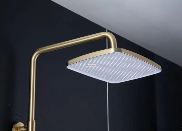 Душевая система Gappo G2418-23 с изливом сатин золотой