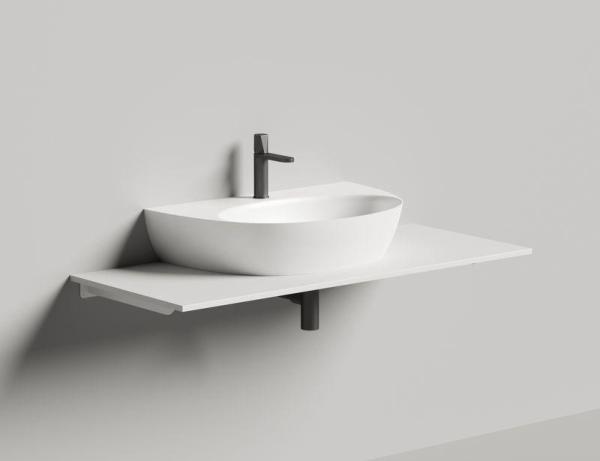 Раковина Salini ALDA WALL 03 S-Sense глянцевая 71x45 140313G накладная без отв.смесителя