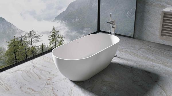 Ванна Vincea VBT-4S04MW 1700х800х560 Solid Surface белый матовый