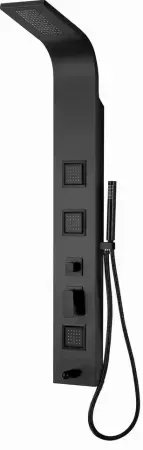 Душевая гидромассажная панель GPD DSP09 черный матовый