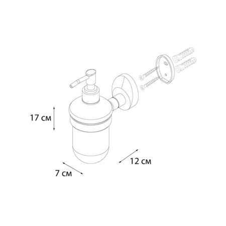 Дозатор жидкого мыла FIXSEN EUROPA FX-21812, хром