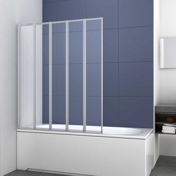 Шторка на ванну Vincea VSB-32120CL, 1200*1400, хром, стекло прозрачное