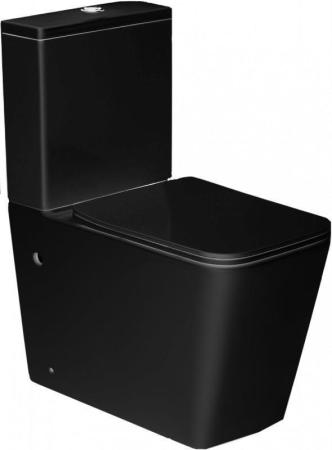Унитаз ESBANO DUERO черный матовый безободковый напольный 635x360x825