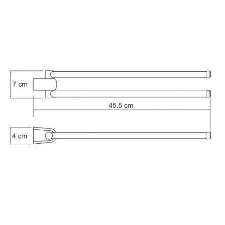 Полотенцедержатель WasserKraft Berkel K-6831 хром