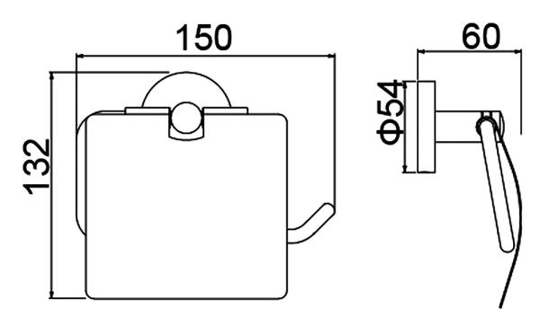 Бумагодержатель Timo Saona (13042/17) золото матовое