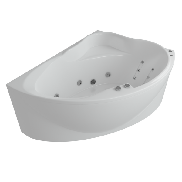 Ванна АКВАТЕК Альтаир 160х120 НМ (пневматика) левая