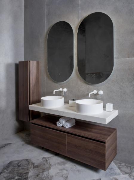 Раковина Boheme LV204 Corian Matt White 40*13см 819-MW