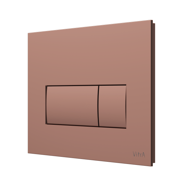 Кнопка смыва для инсталляции VitrA Root Square  740-2340 мягкая медь глянец двойный смыв