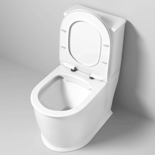 Унитаз Grossman GR-4492S Retro (670*350*825) МОНОБЛОК напольный Безободковый с тонкой крышкой