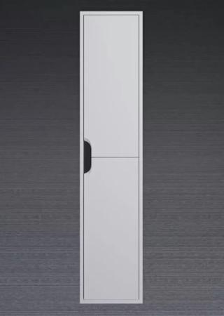 Шкаф-пенал для ванной Uperwood Modul, подвесной, с дверцами, матовый, белый/графит